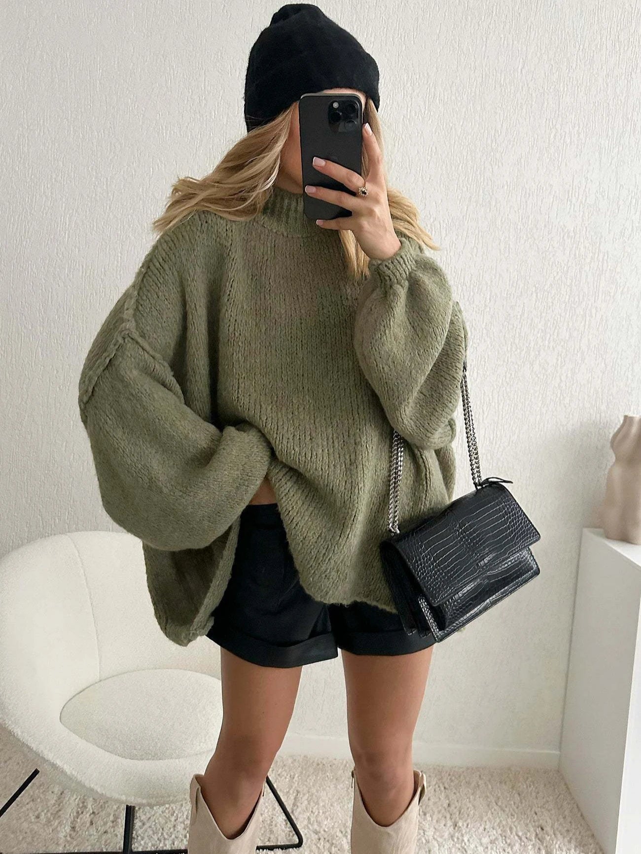 MossWaves – Jersey Oversize de Punto Grueso