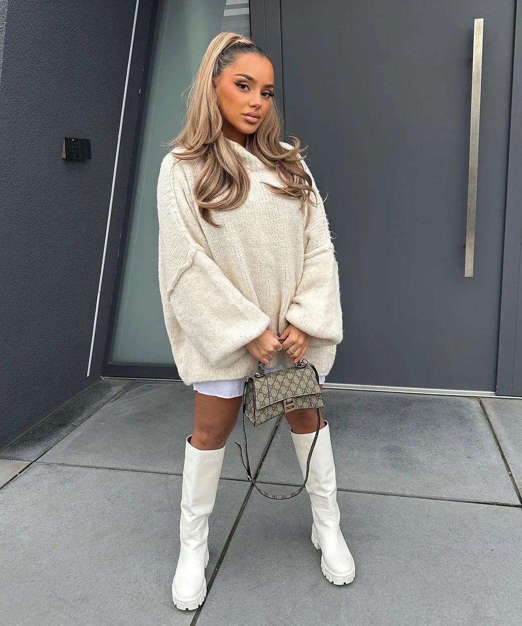 MossWaves – Jersey Oversize de Punto Grueso