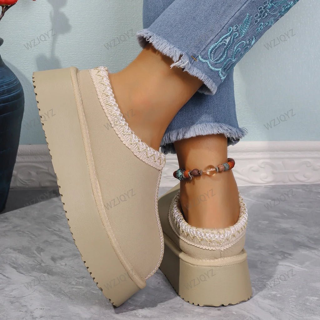 WinterLush – Botas de Nieve con Interior de Lana Suave