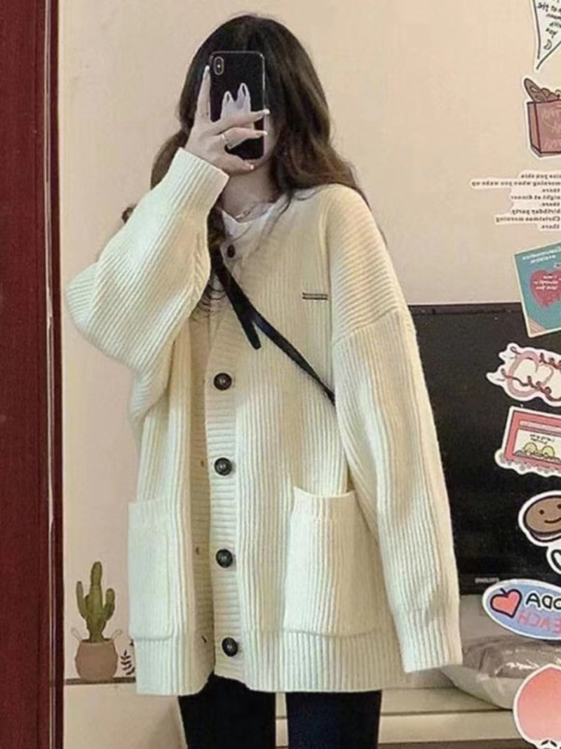 MielLenta – Cárdigan Oversize de Punto Grueso