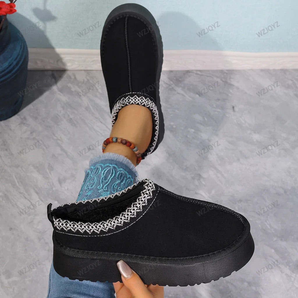 WinterLush – Botas de Nieve con Interior de Lana Suave