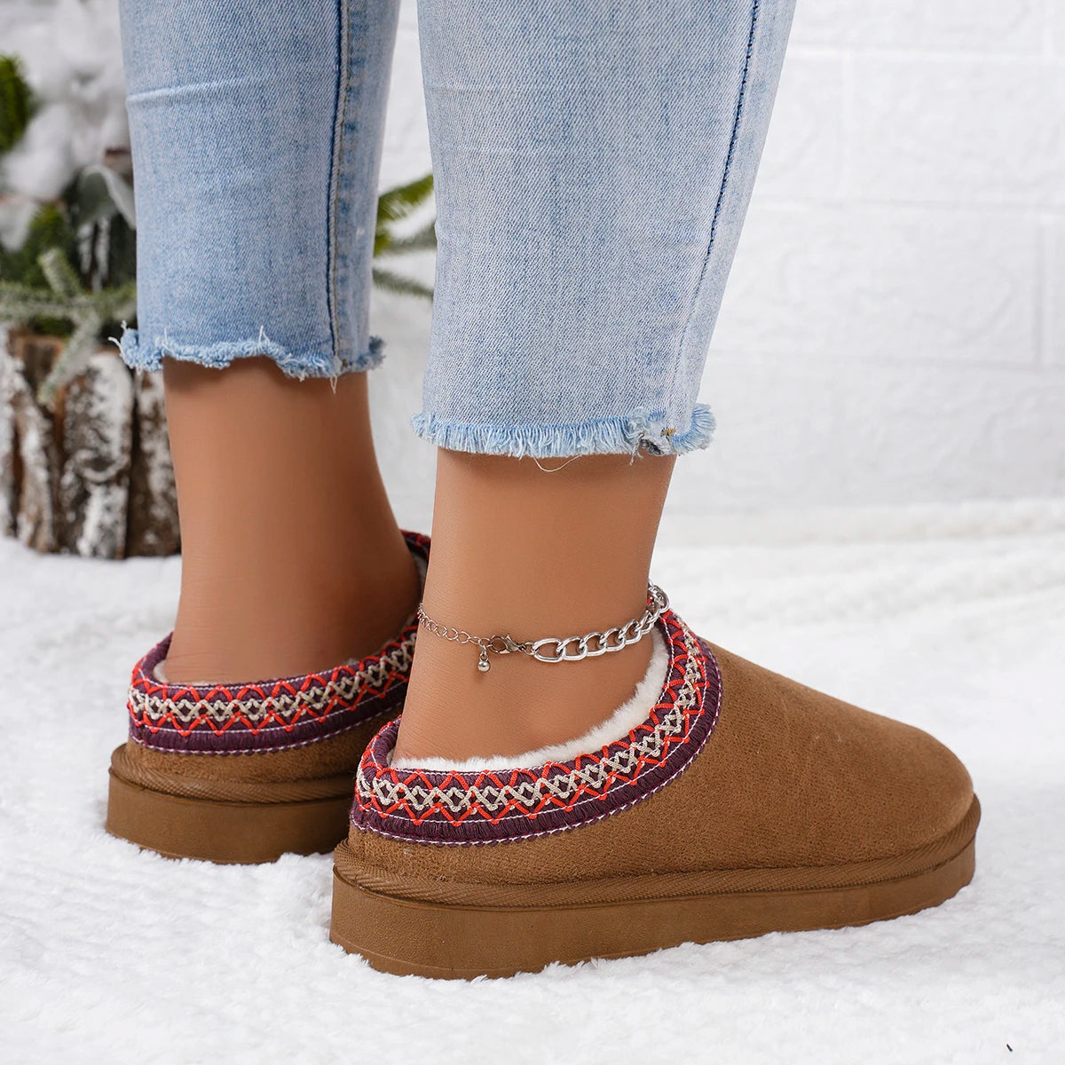WinterLush – Botas de Nieve con Interior de Lana Suave