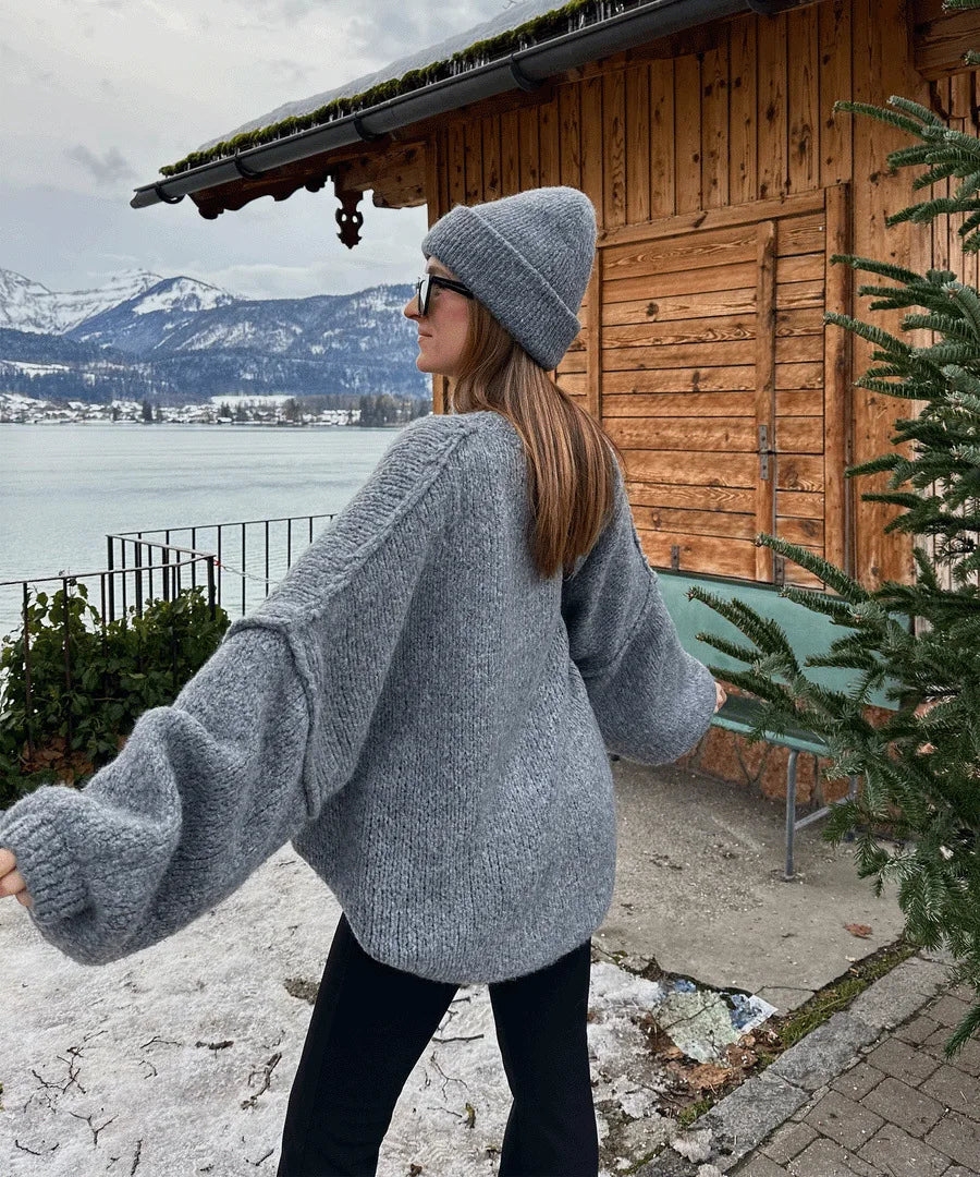 MossWaves – Jersey Oversize de Punto Grueso