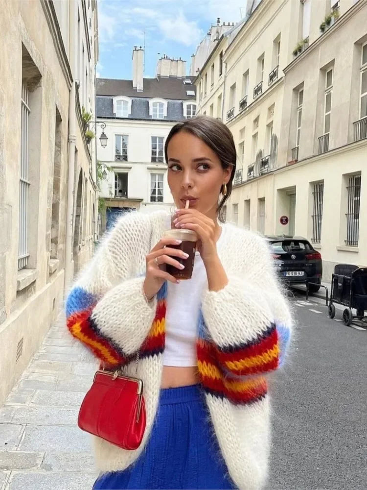 Cardigan de Punto Multicolor BRAVELA