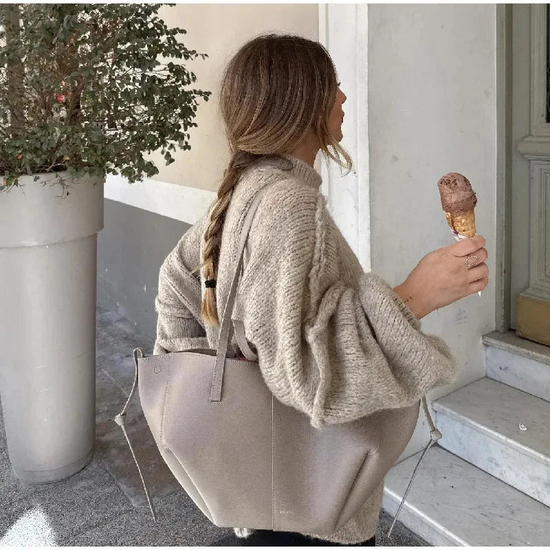 MossWaves – Jersey Oversize de Punto Grueso