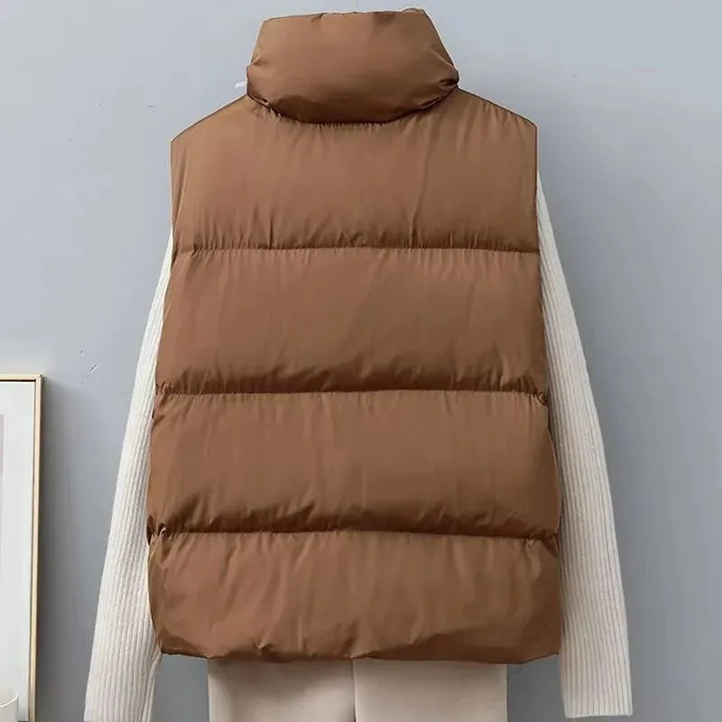 SoftShield – Chaleco Acolchado Oversize sin Mangas