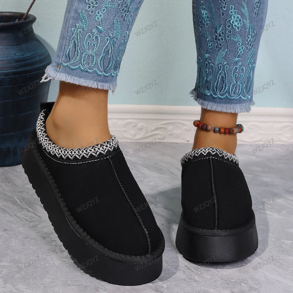 WinterLush – Botas de Nieve con Interior de Lana Suave