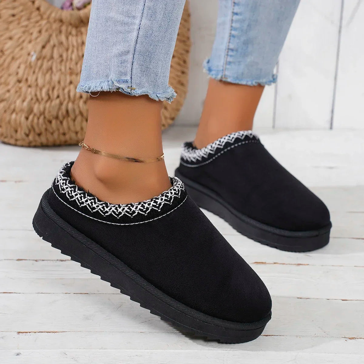 WinterLush – Botas de Nieve con Interior de Lana Suave
