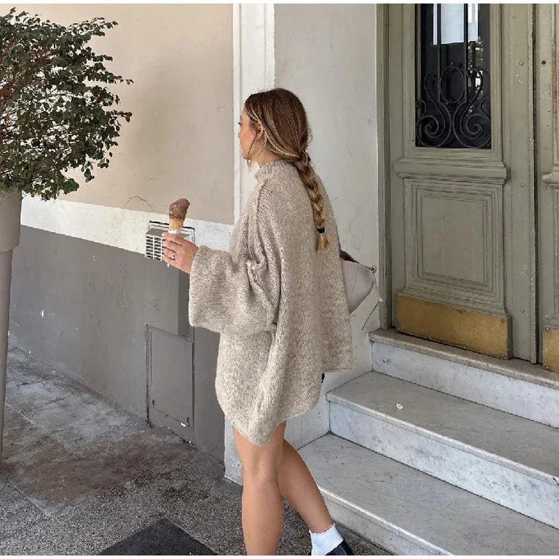 MossWaves – Jersey Oversize de Punto Grueso