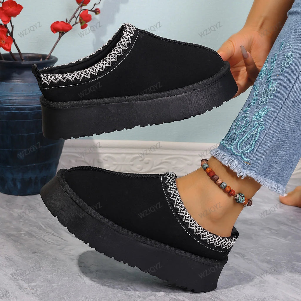 WinterLush – Botas de Nieve con Interior de Lana Suave