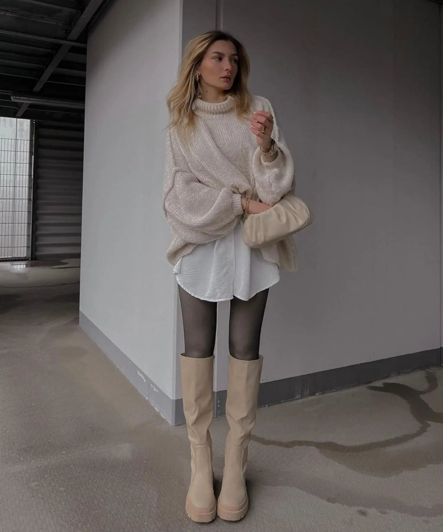 MossWaves – Jersey Oversize de Punto Grueso