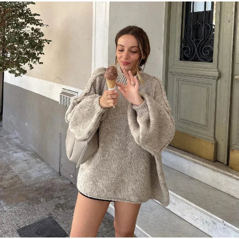 MossWaves – Jersey Oversize de Punto Grueso