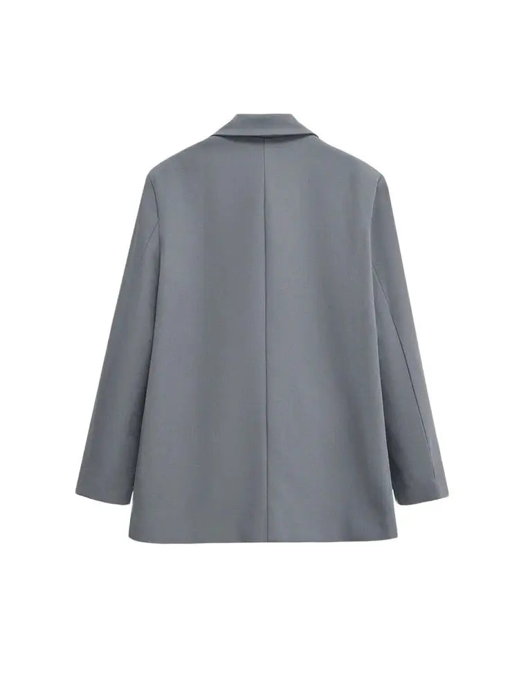 Willshela – Chaqueta Vintage con Cremallera y Cuello Clásico