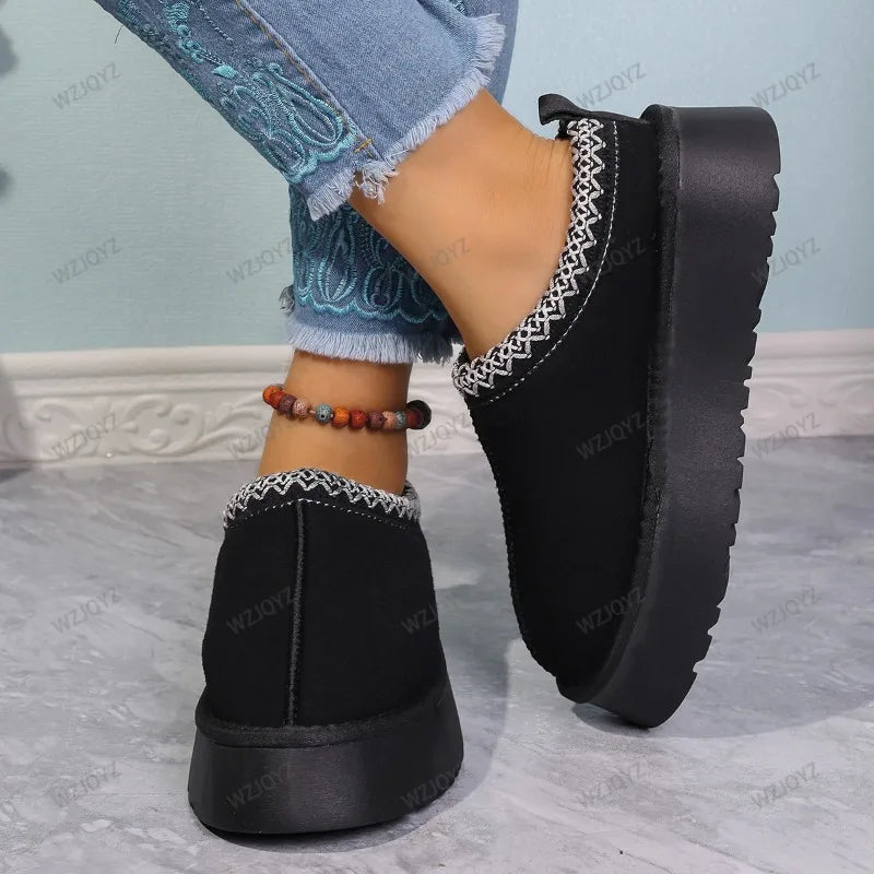 WinterLush – Botas de Nieve con Interior de Lana Suave