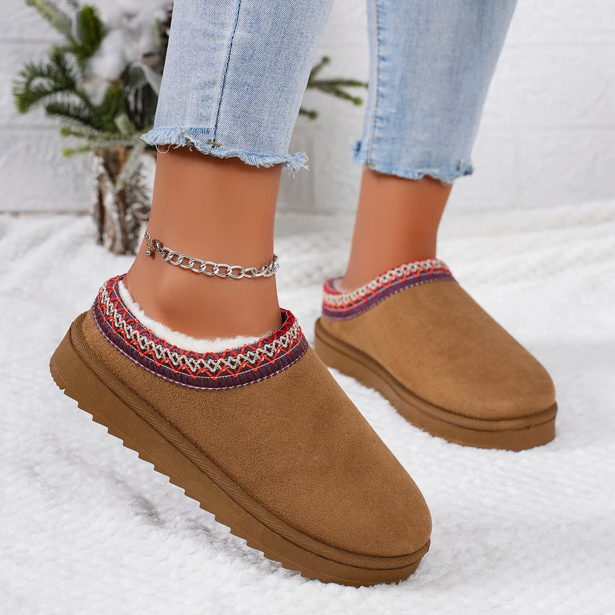 WinterLush – Botas de Nieve con Interior de Lana Suave