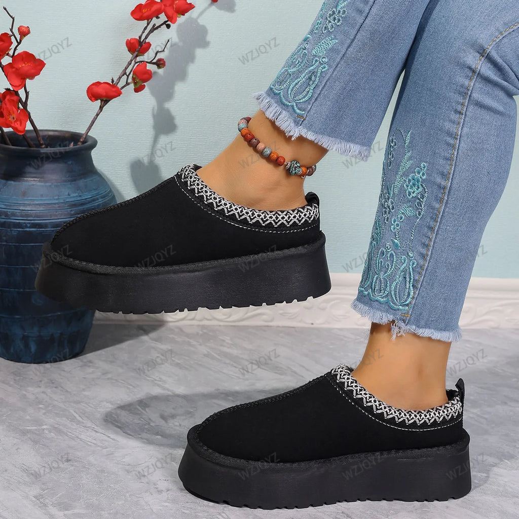 WinterLush – Botas de Nieve con Interior de Lana Suave