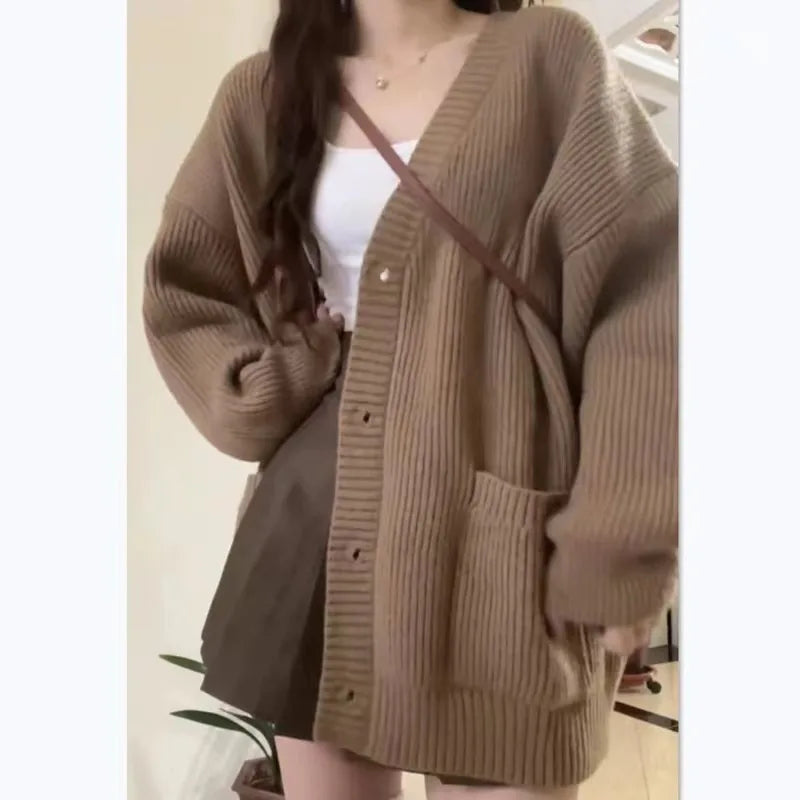 MielLenta – Cárdigan Oversize de Punto Grueso