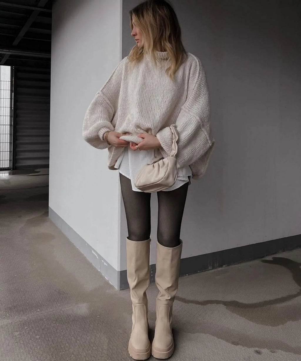 MossWaves – Jersey Oversize de Punto Grueso